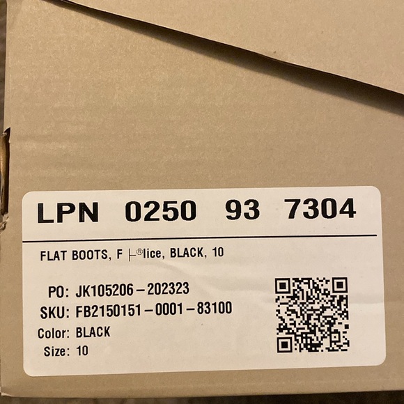 NWT New in Box JustFab Felipe Lug Sole Knee High Boots Combat Moto Goth - Picture 8 of 8